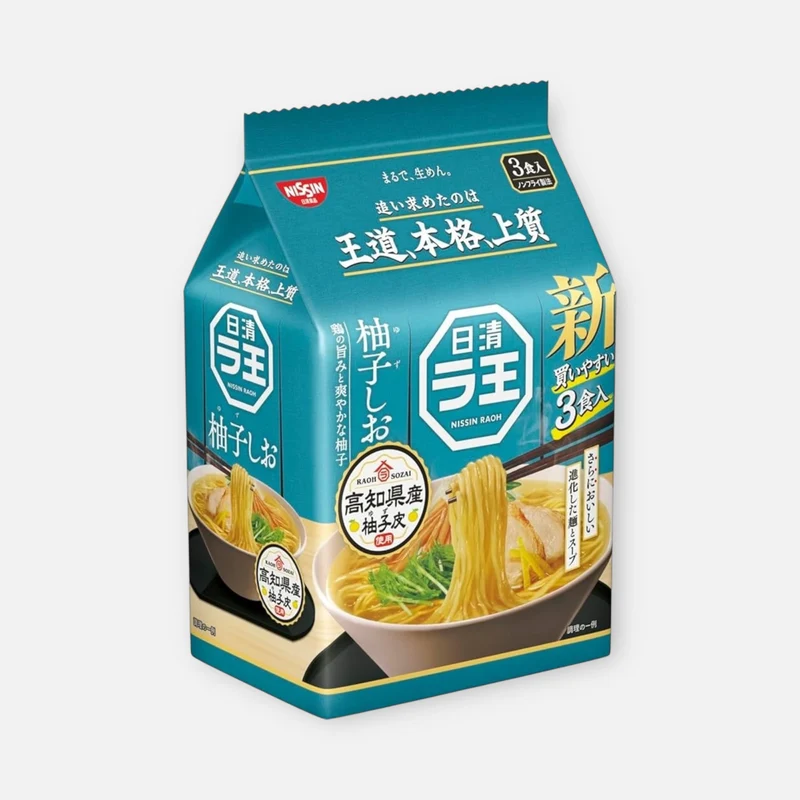 Nissin Foods Raoh Instant Yuzu Salt Ramen Noodles 258g (3 units)
