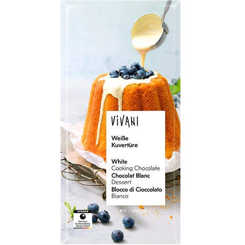 Vivani vit överdragschoklad Ekologisk | 150 g