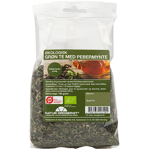 Natur-Drogeriet Grön Te Med Pepparmynta Ekologisk | 100 g