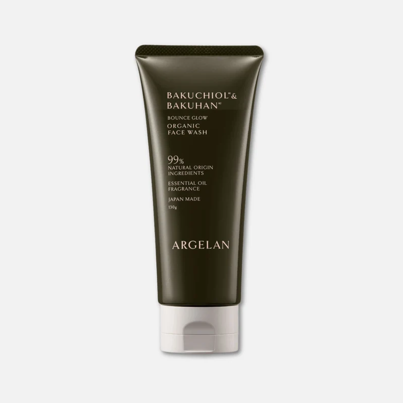 Argelan Bounce Glow Bakuchiol & Bakuhan Organic Face Wash 130g