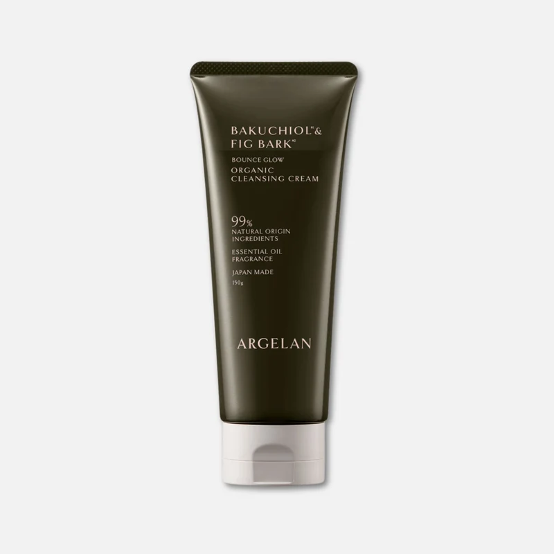 Argelan Bounce Glow Bakuchiol & Fig Bark Organic Cleansing Cream 150g