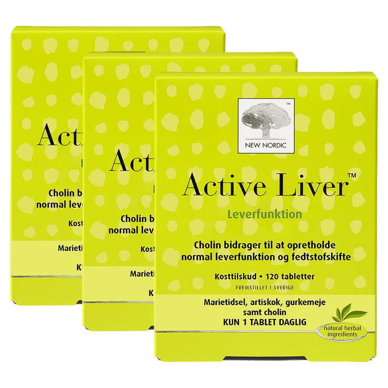New Nordic Active Liver | 3 x 120 tabletter