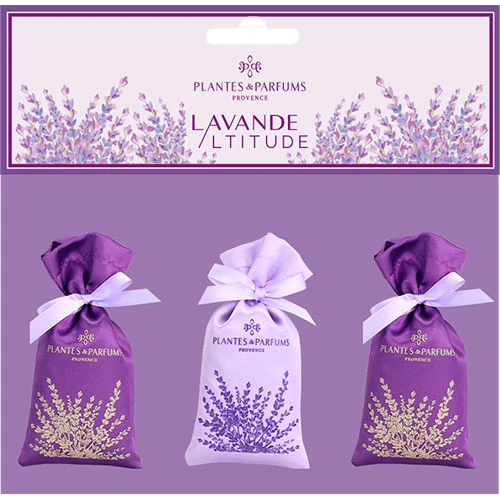 Plantes & Parfums Lavendelpåsar I Bomullssatin | 3x18 gr