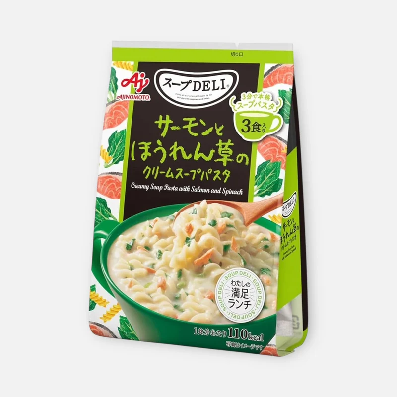 Ajinomoto Soup Deli Spinach & Salmon 27.8g (3 units)
