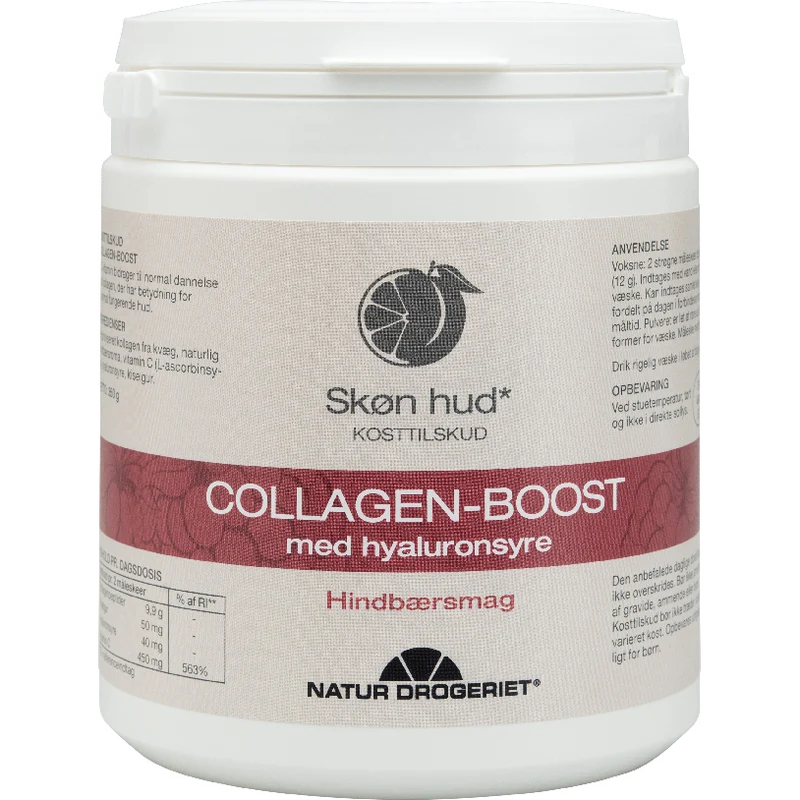 Natur-Drogeriet Collagenboost Hyaluronsyra, Hallon | 350 g