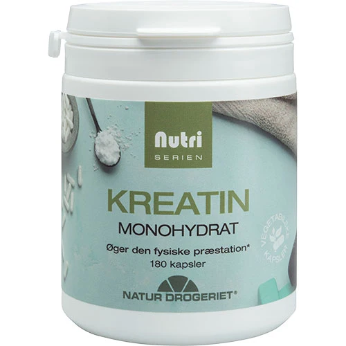 Nutri Serien Kreatin Monohydrat Kapsler | 180 kapslar