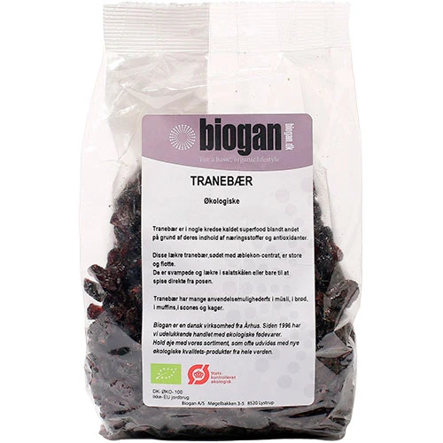 Biogan Ekologiska Tranbär | 500 g