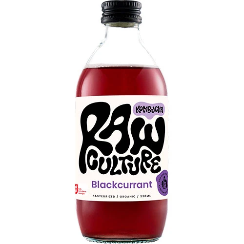 Raw Culture Blackcurrant Kombucha Ekologisk | 330 ml