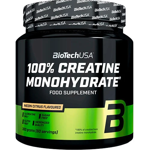 BioTechUSA Creatine Monohydrate 300 g | Neon Citrus