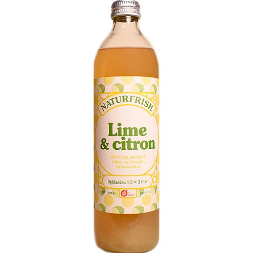 Naturfrisk Lime & Citron saft Ekologisk | 500 ml