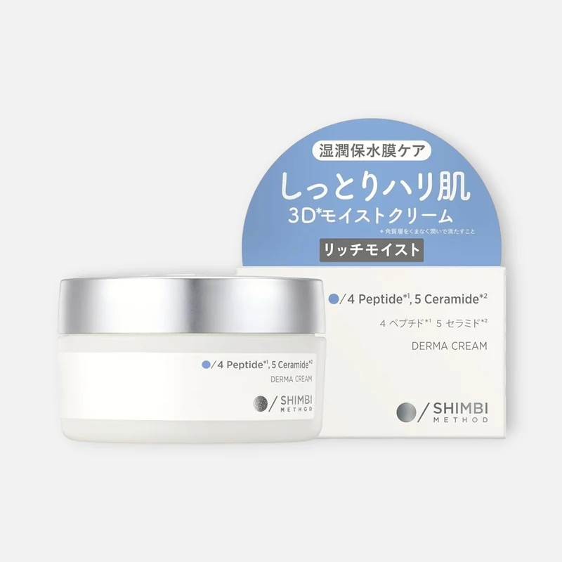 Shimbi Method Derma Cream 4 Peptide, 5 Ceramide (Rich Moist) 45g