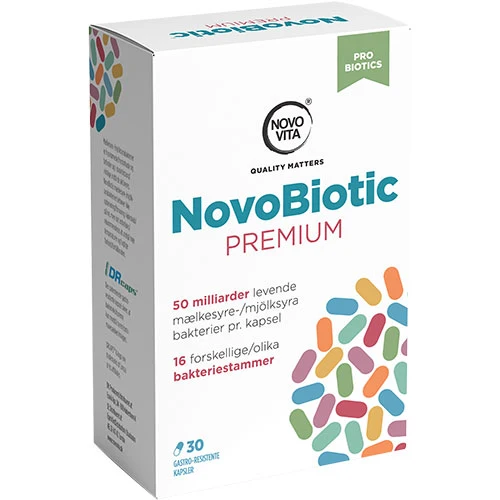 Novo Vita Novobiotic Premium Mjölksyrabakterier | 30 kapslar