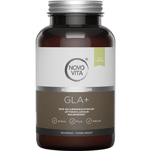 Novo Vita Gla+ Jättenattljusolja | 120 kapslar