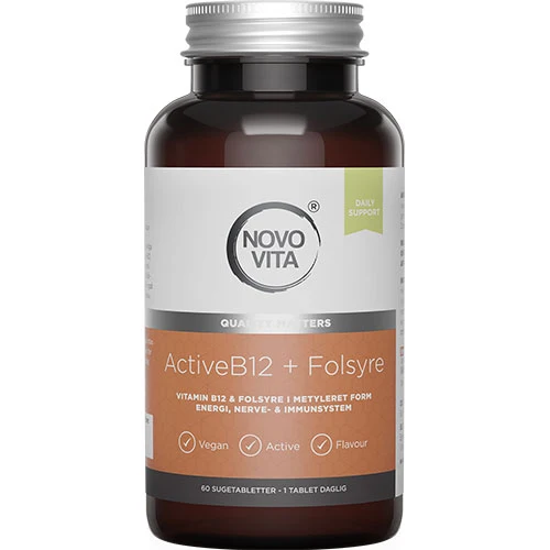 Novo Vita Activeb12 + Folsyra | 60 tabletter