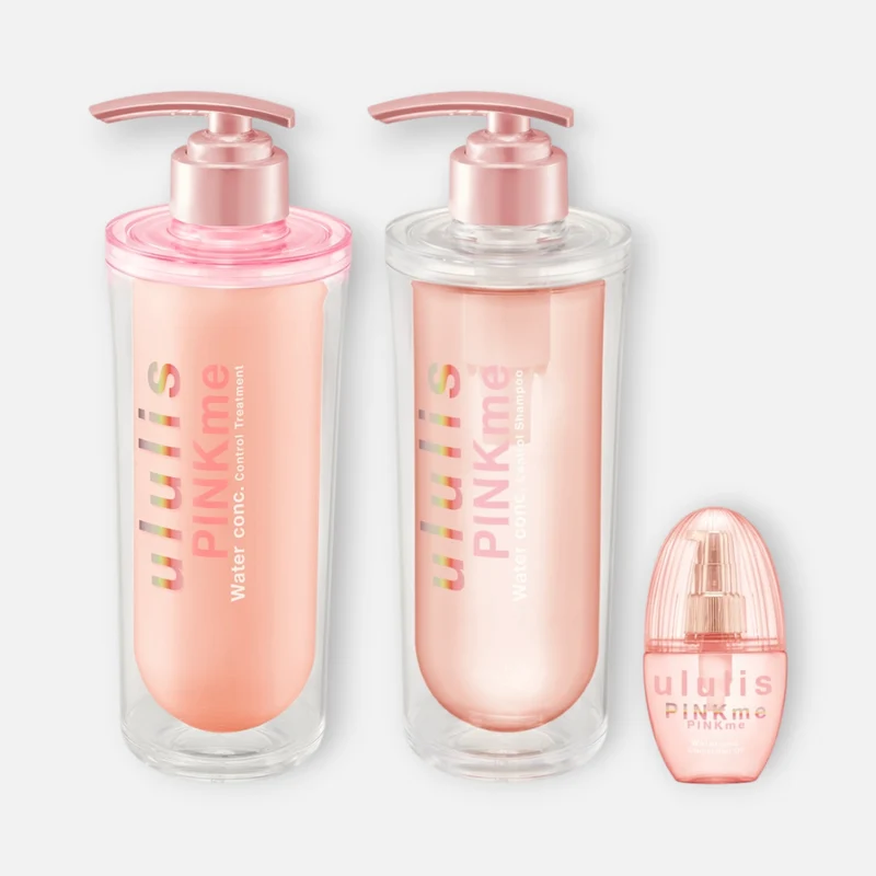 Ululis PinkMe Water Conc Control Hair Shampoo, Treatment & Hair Oil SET (340ml/335g + 100ml)