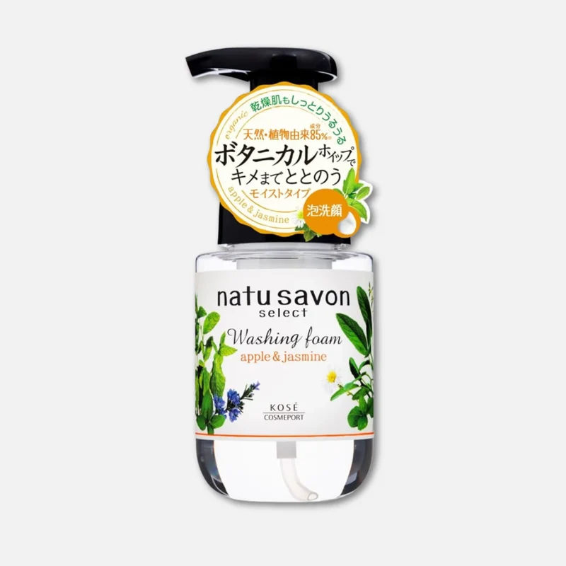 Kose Softymo Natu Savon Foam Face Wash Apple & Jasmine 180ml