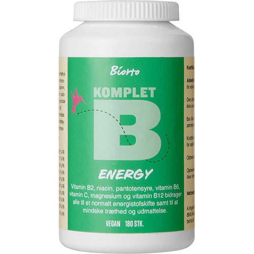 Biorto Komplett B Energy | 180 kapslar