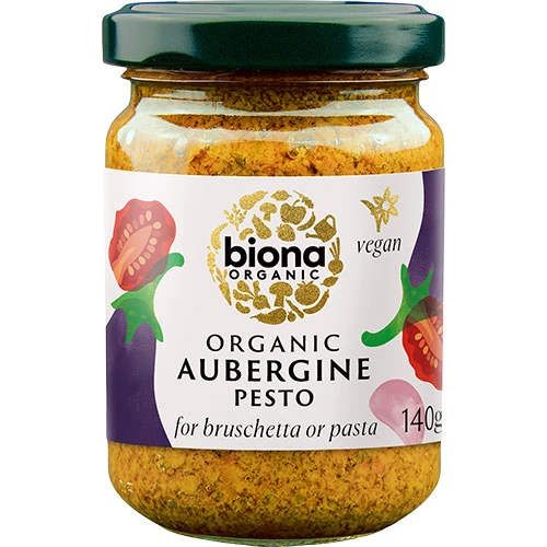 Biona Organic Aubergine Pesto Ekologisk | 140 g