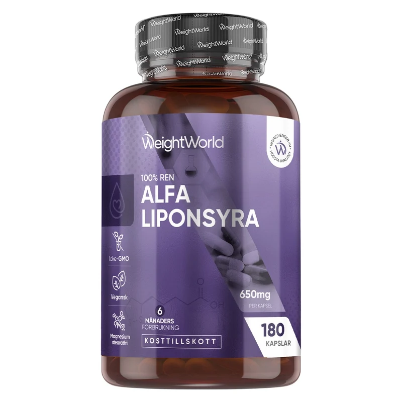 Alfa-liponsyra (ALA) 650mg