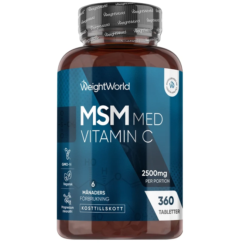 MSM med vitamin C 2500 mg