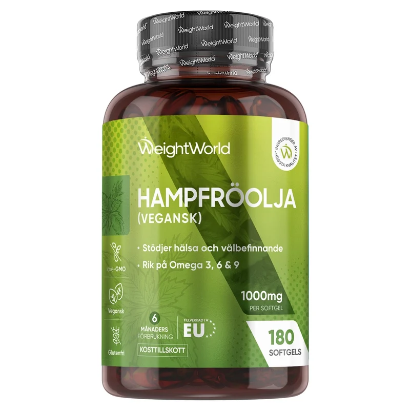 Hampfröolja 1000 mg