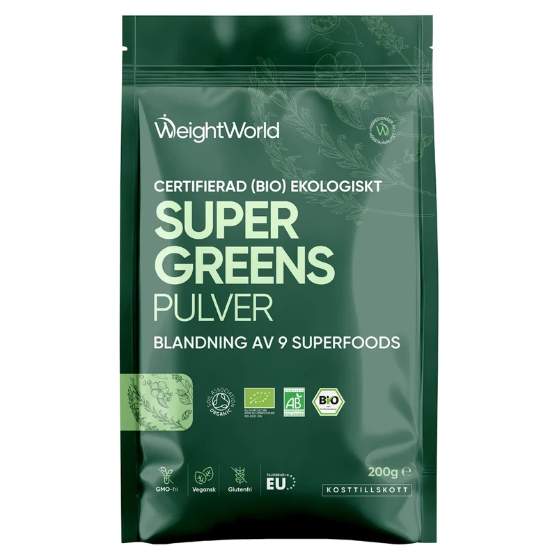 Ekologiskt Super Greens Pulver
