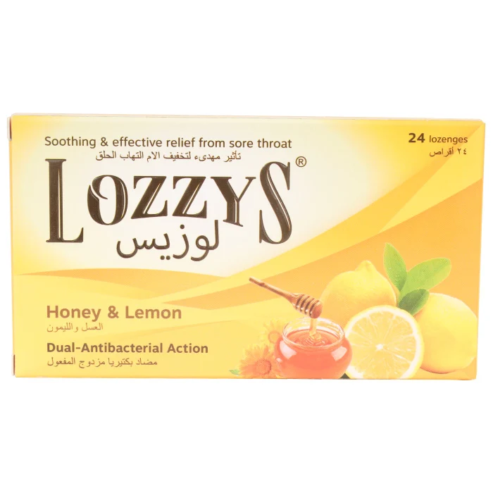 Lozzys Honey&Lemon Lozenges 24'S