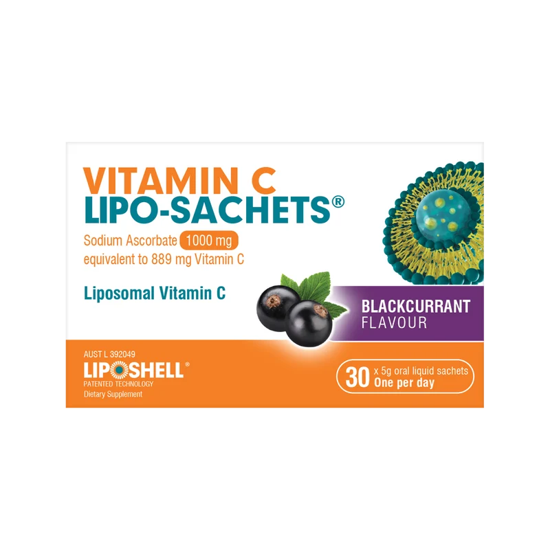 Lipo-Sachets Vitamin C Blackcurrant 30 Pack