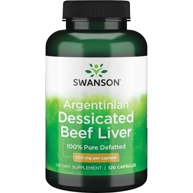 Argentinische Trockenleber vom Rind 120 Kapseln Swanson
