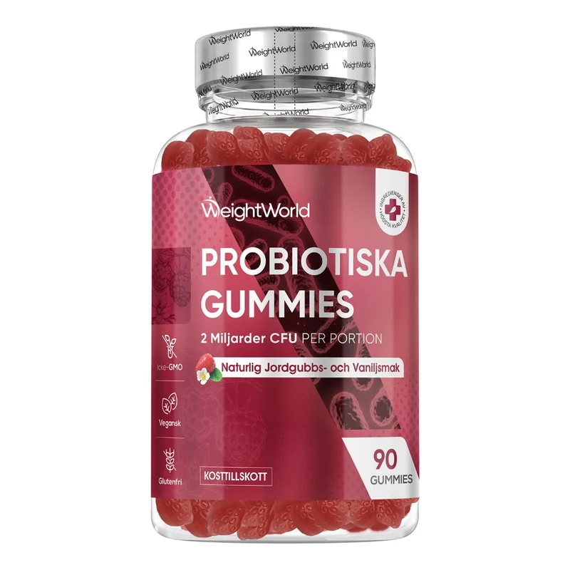 Probiotika Gummies 2 miljarder CFU