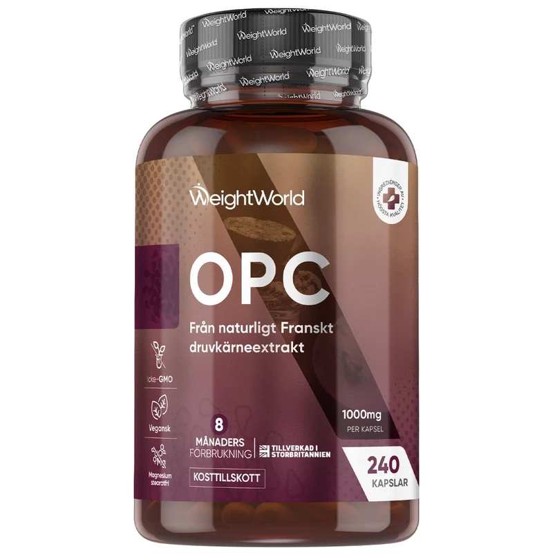 Druvkärneextrakt (OPC) 1000 mg