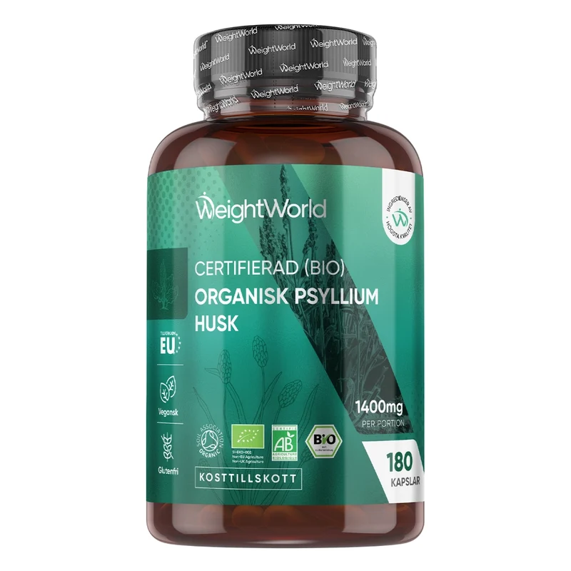 Ekologiskt Psyllium Husk 1400 mg