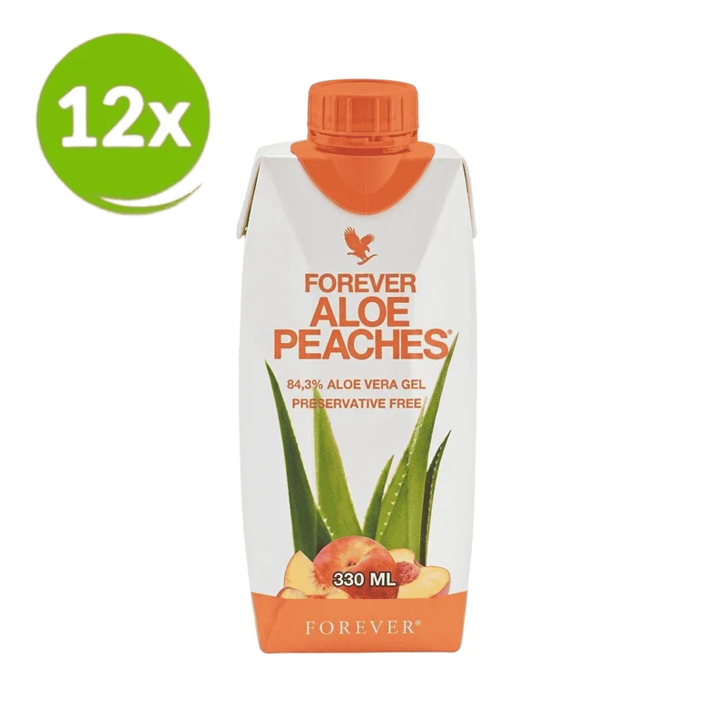 Forever Aloe Peaches Mini - 330ml - 12 Pack