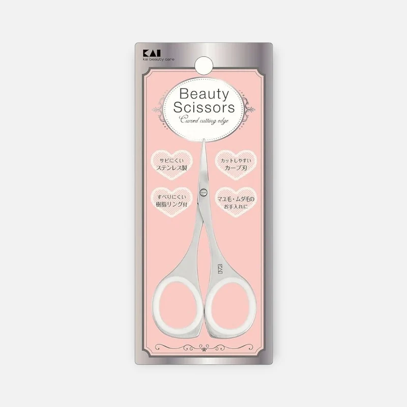 KAI Beauty Scissors with Curved Cutting Edge