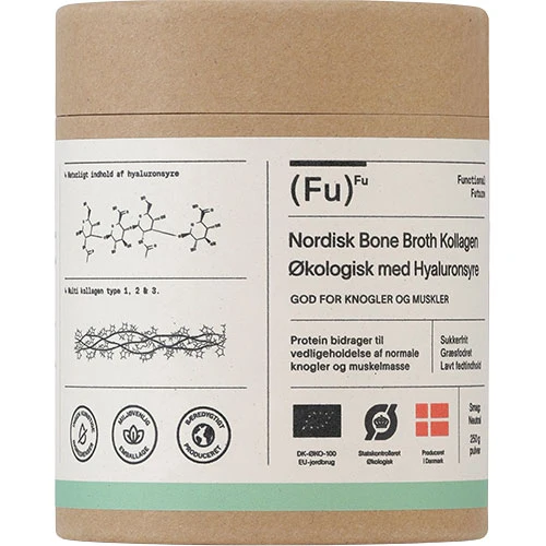 Functional Future Bone Broth Collagen Med Hyaluronsyra Økologisk, Pulver | 250 g