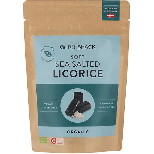Guru Snack Lakrits Sea Salted Økologisk | 100 g