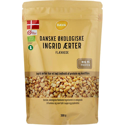 DAVA Splittade Ingrid Ärter Økologisk | 300 g