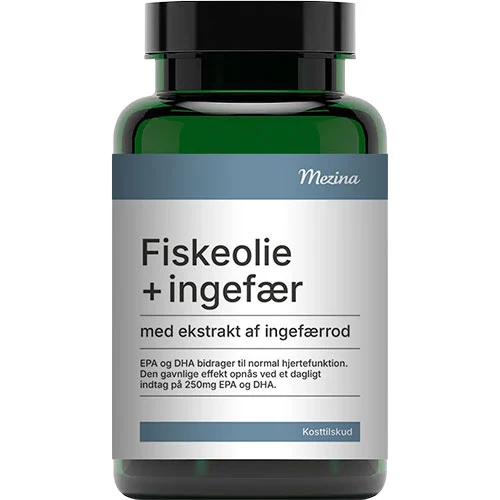 Mezina Fiskolja Med Extrakt Av Ingefärsrot | 90 kapslar