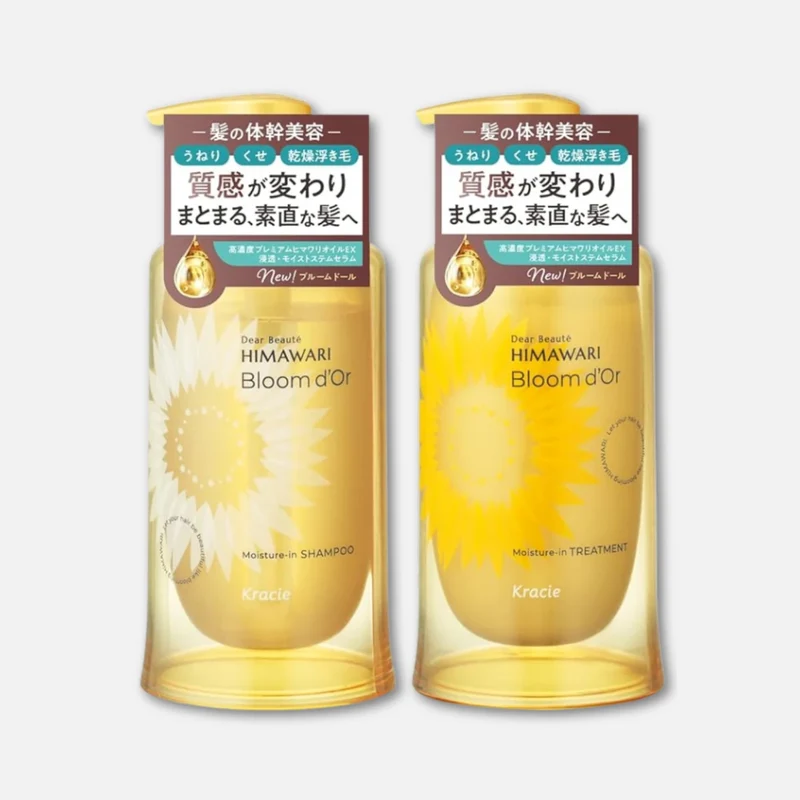 Kracie Himawari Bloom D'Or Shampoo & Conditioner Set (390ml Each)