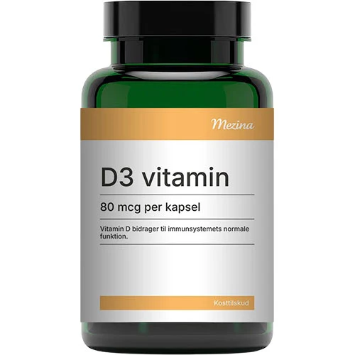Mezina D3-Vitamin 80 Mcg | 200 kapslar