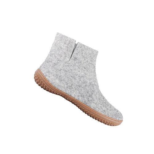 SHUS Ullstövel m. Gummisula Light Grey | 36