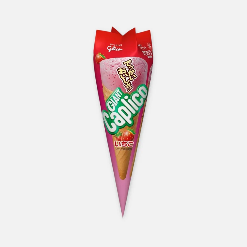 Glico Giant Caplico Strawberry Chocolate Candy 36g
