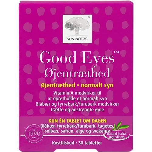 New Nordic Good Eyes Ögontrötthet | 30 tabletter