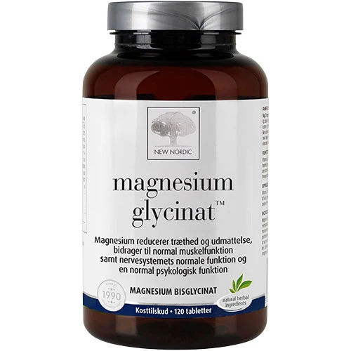 New Nordic Magnesium Glycinat | 120 tabletter