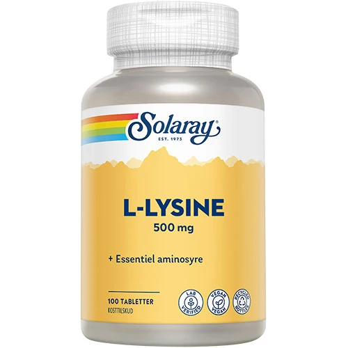 Solaray L-lysine | 100 tabletter