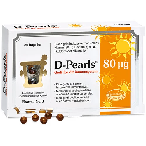 Pharma Nord D-Pearls 80 mcg D-vitamin | 80 kapslar