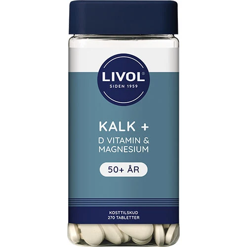 Livol Kalcium + D-vitamin & magnesium | 270 tabletter