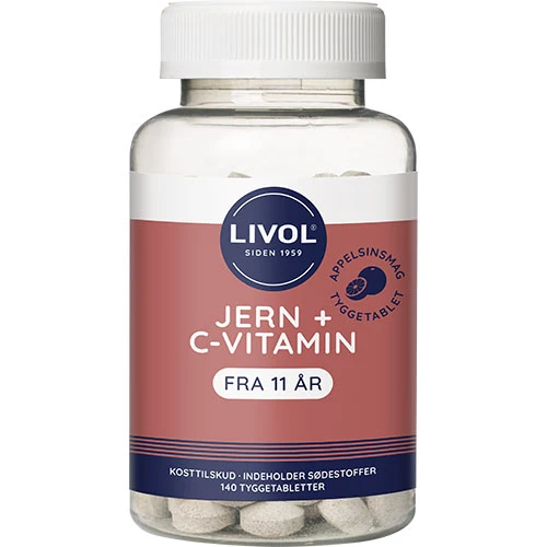 Livol Järn + C-vitamin | 140 tabletter