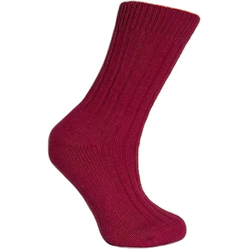 Merinould Strumpor Cerise | Strl. 35/38