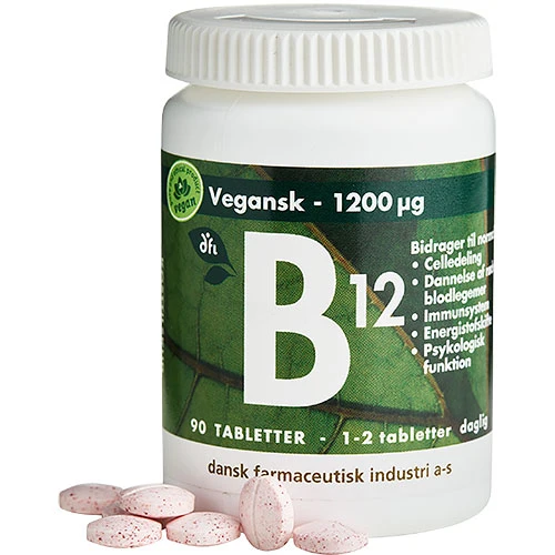 Grønne dfi vitaminer B12 1200 Μg | 90 tabletter